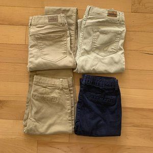Set of 4 Girls Uniform Pants
